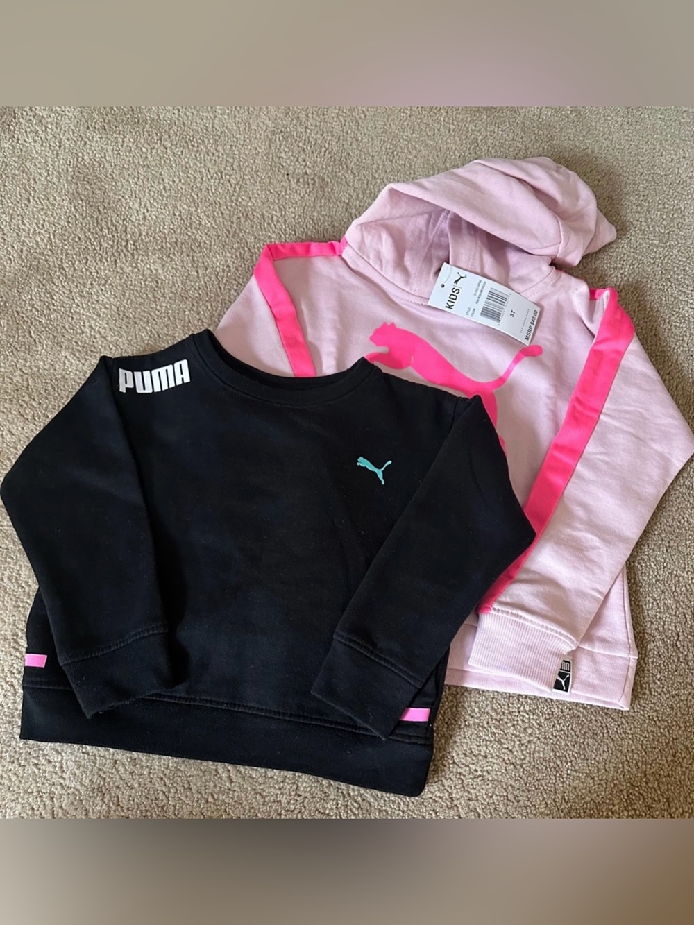 2 toddler girl Puma Sweatshirts Bundle (1 new) 3T